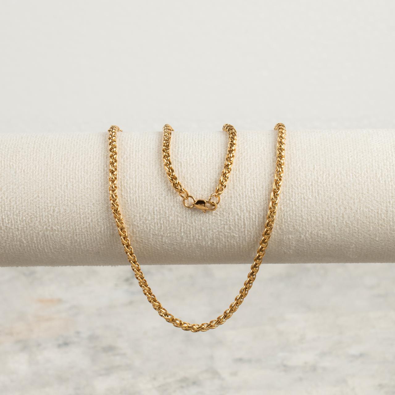 Cadena Trigo - Oro laminado 18 kilates