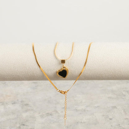 Cadena Corazón - Oro laminado 18 kilates