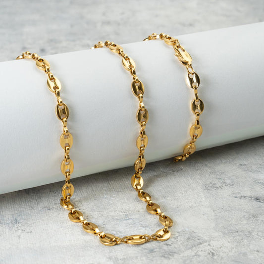 Cadena Gucci - Oro laminado 18 k Italiano
