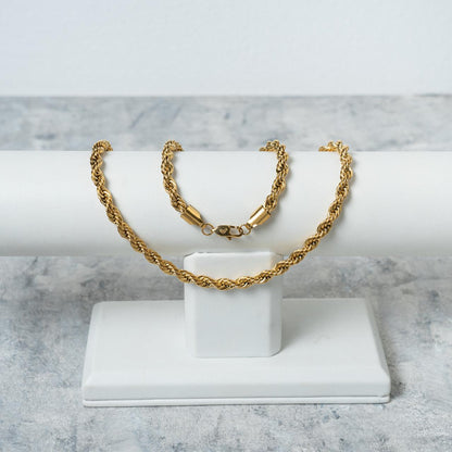 Cadena Lazo - Oro laminado 18 kilates