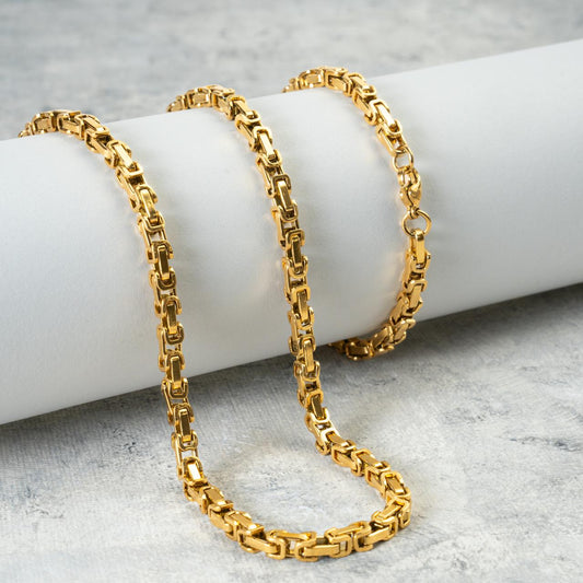 Cadena Rústica - Oro laminado 18 kilates