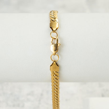 Cadena Serpiente - Oro laminado 18k