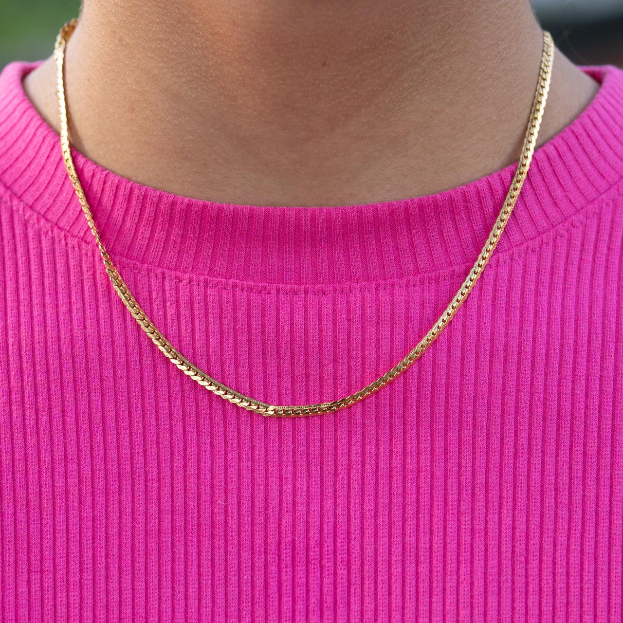 Cadena Serpiente - Oro laminado 18k