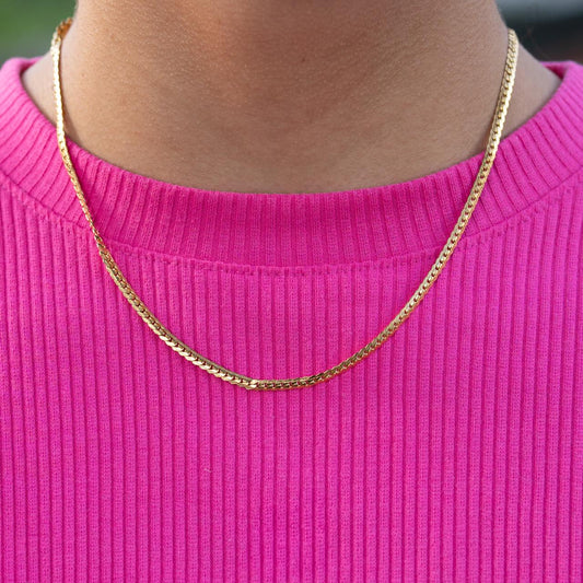 Cadena Serpiente - Oro laminado 18k