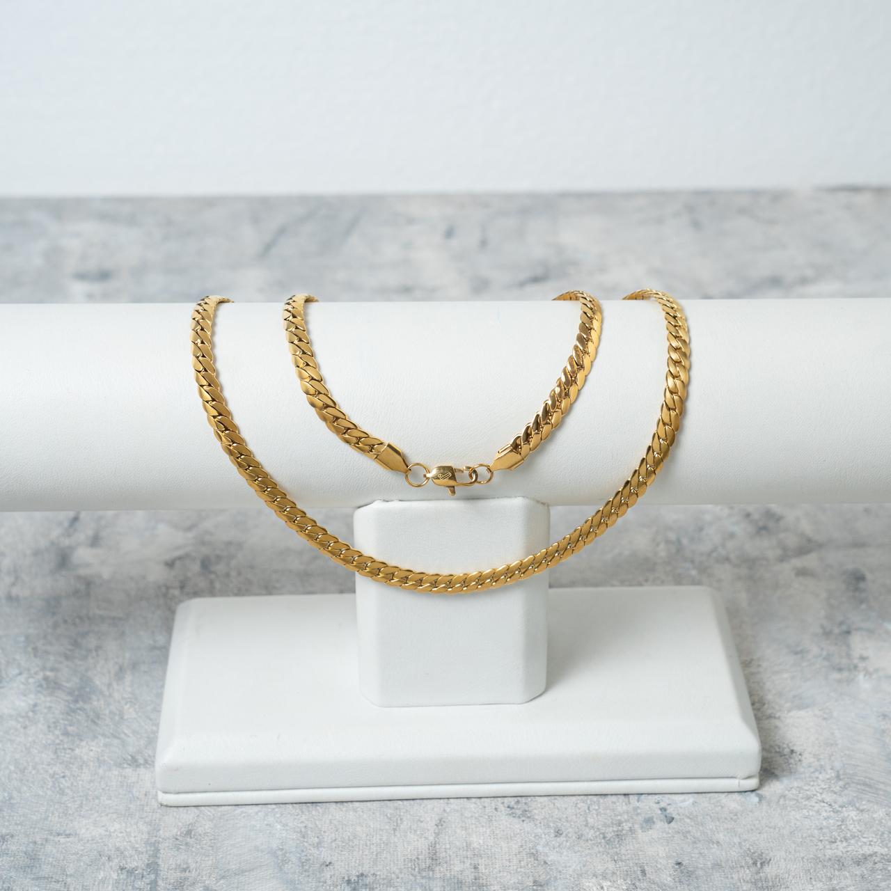 Cadena Serpiente - Oro laminado 18k