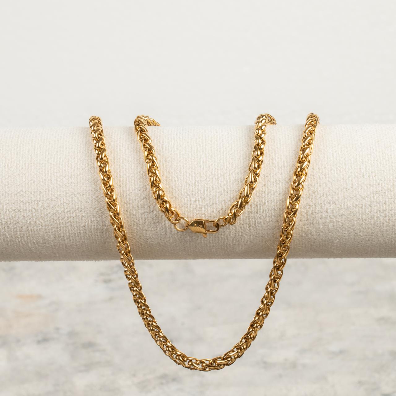 Cadena Trigo - Oro laminado 18 kilates
