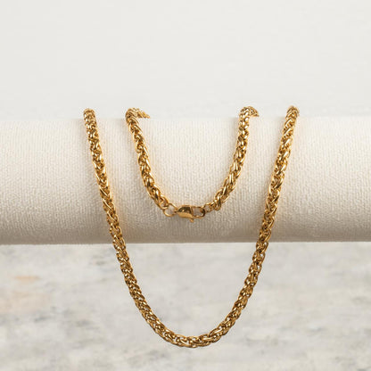 Cadena Trigo - Oro laminado 18 kilates