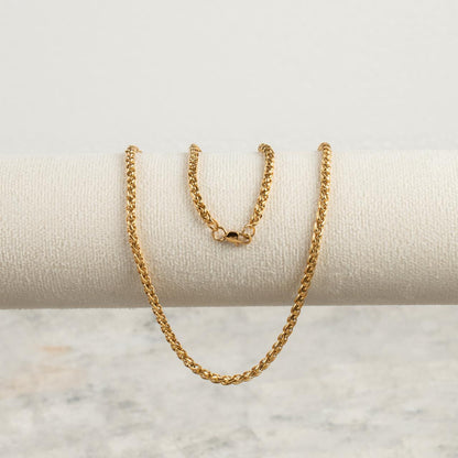 Cadena Trigo - Oro laminado 18 kilates