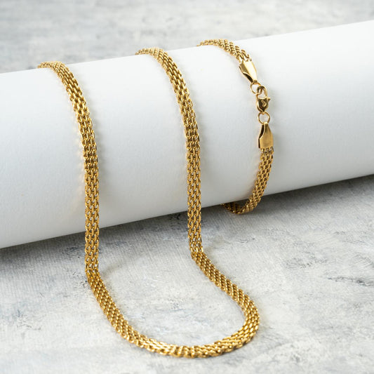 Cadena Chinesca- Oro Laminado 18k Italiano