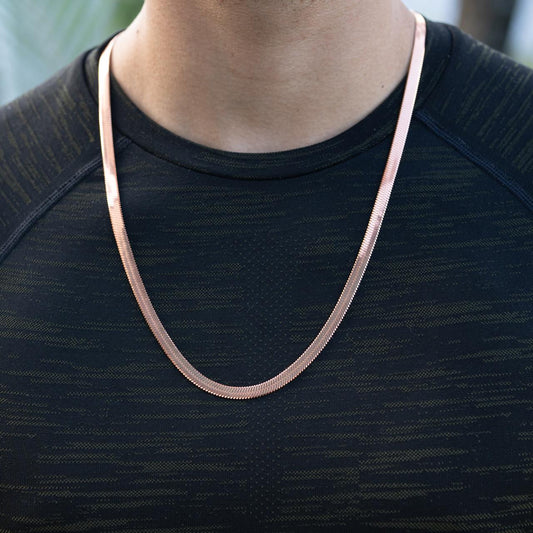 Cadena egipcia - Oro Rosa Laminado 18 K