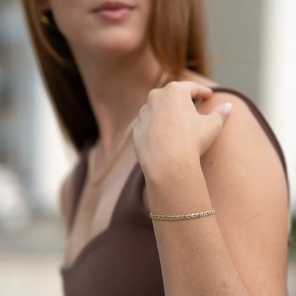 Combo Entrelazada  en Oro Laminado 18k Dama