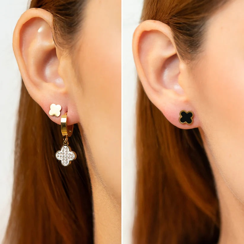 Set x3 Pares de Aretes Treból