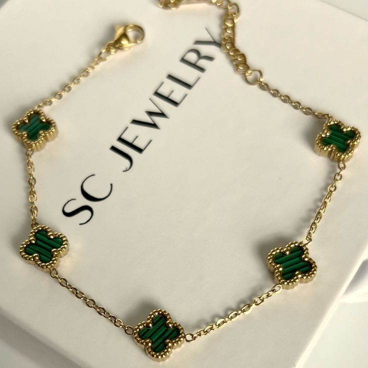 PULSERA TREBOL VAN CLEEF RODINADA Y CAJA